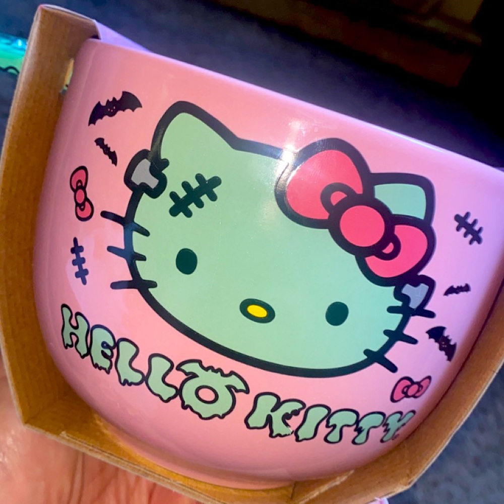 Hello kitty Frankenstein hello Kitty Halloween ramen bowl